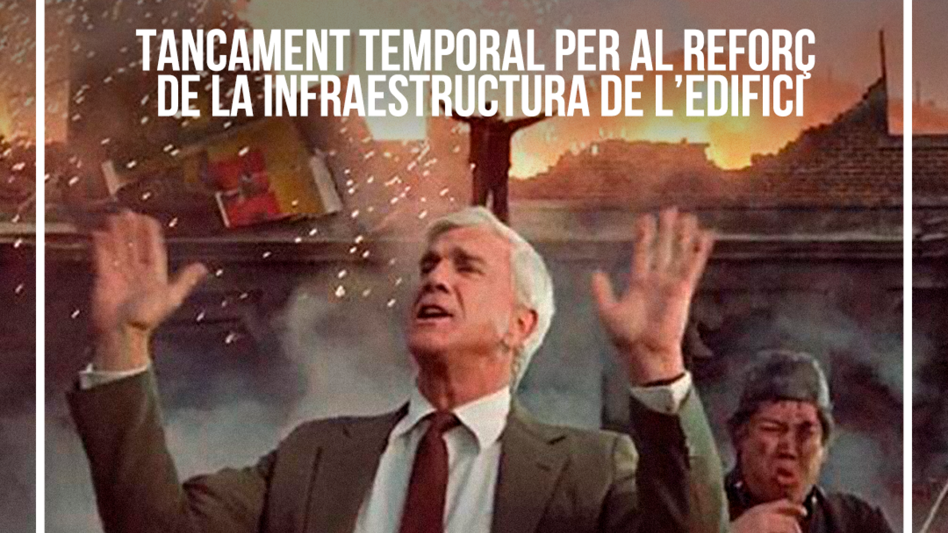 CIERRE TEMPORAL PARA EL REFUERZO DE LA INFRAESTRUCTURA DEL EDIFICIO