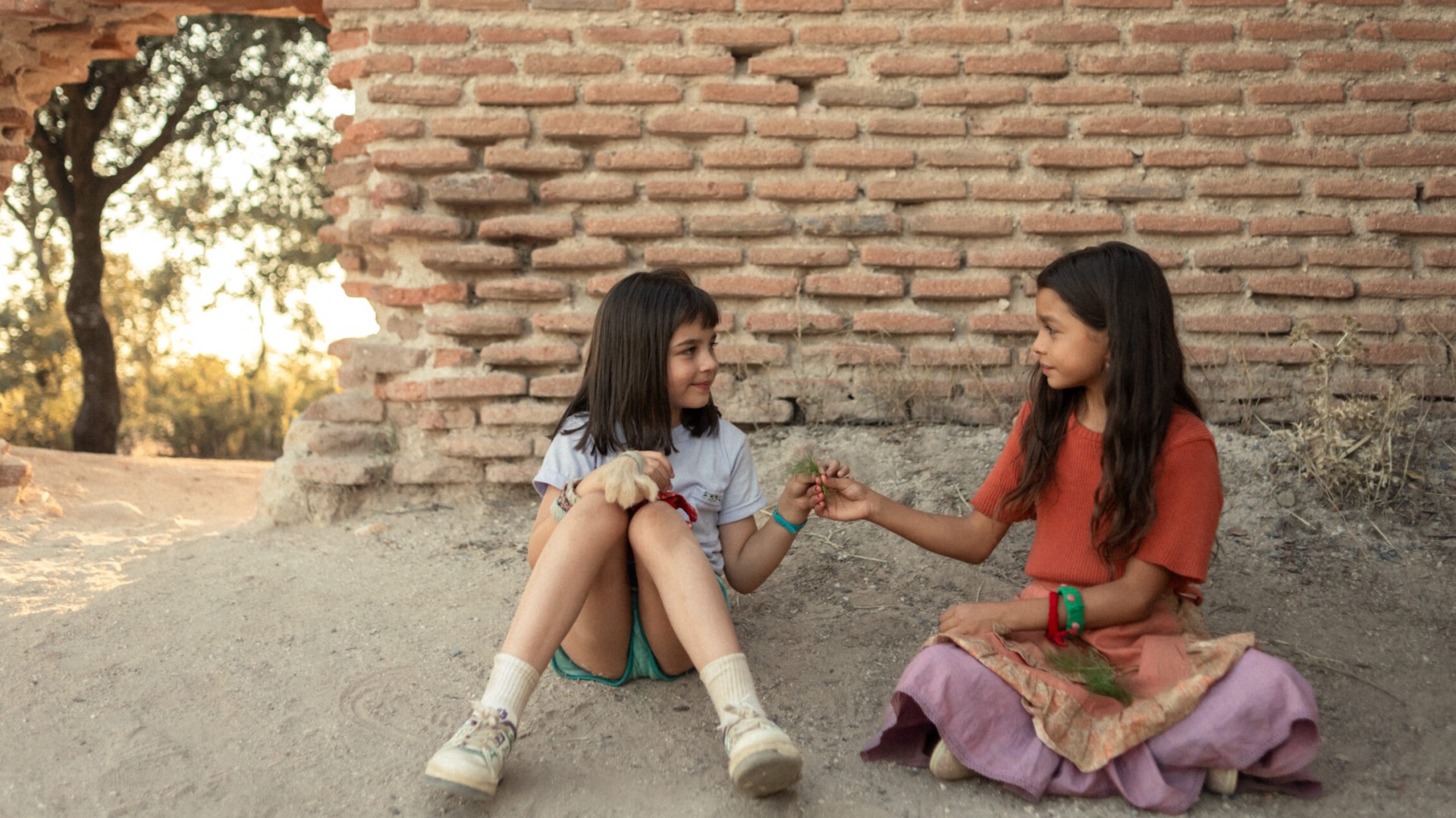La niña de la cabra
