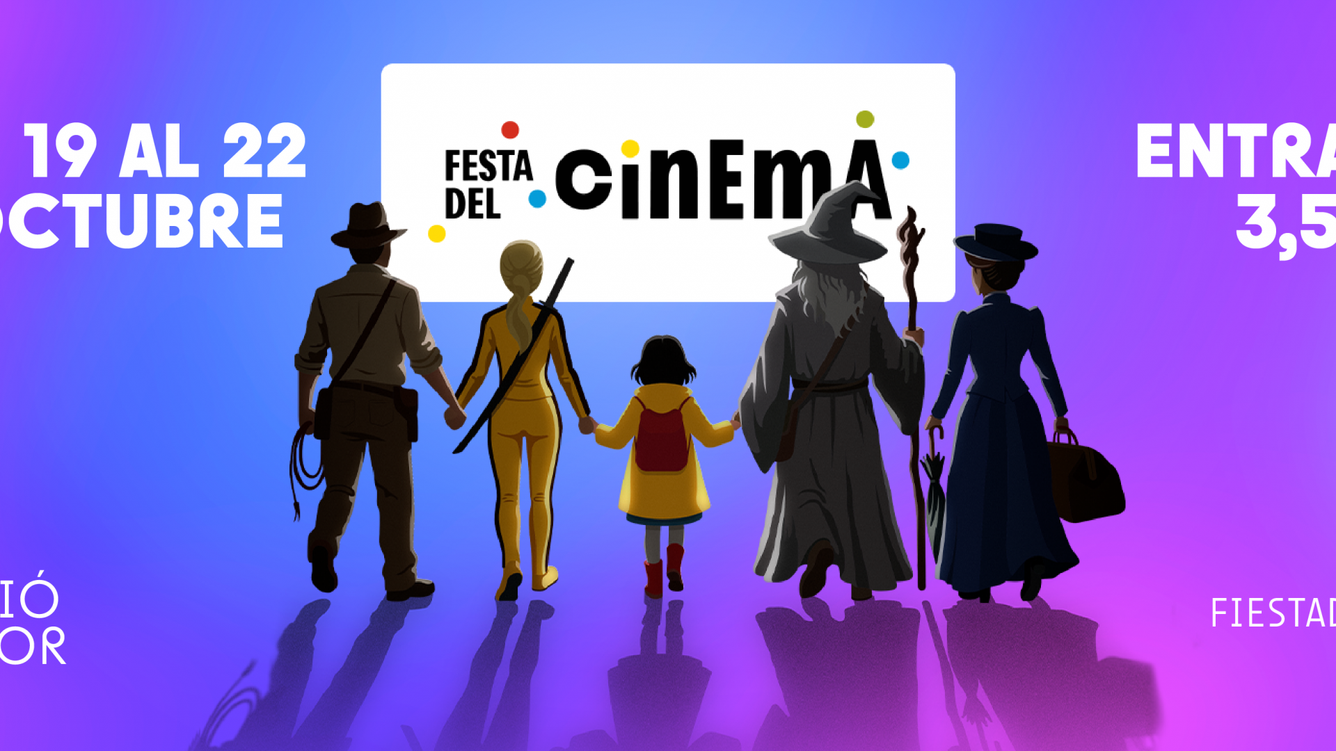 Vuelve 'La fiesta del cine': del 19 al 22 de octubre entradas a 3,50€